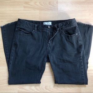 Mid-rise black Free People jeans